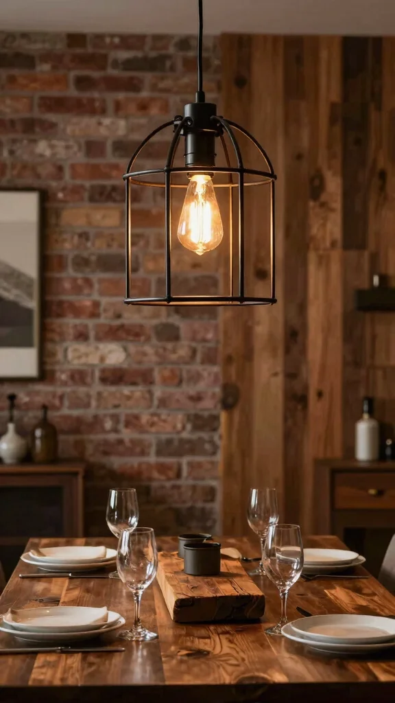 12 Dining Room Lighting Ideas Over the Table That Set the Mood - 5. Vintage Industrial Cages 1