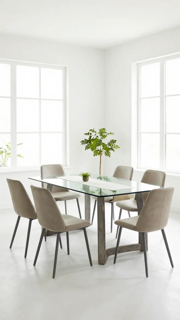 12 Dining Room Sets for 6 That Balance Space, Style, and Comfort - 2. Modern Minimalist Set 1
