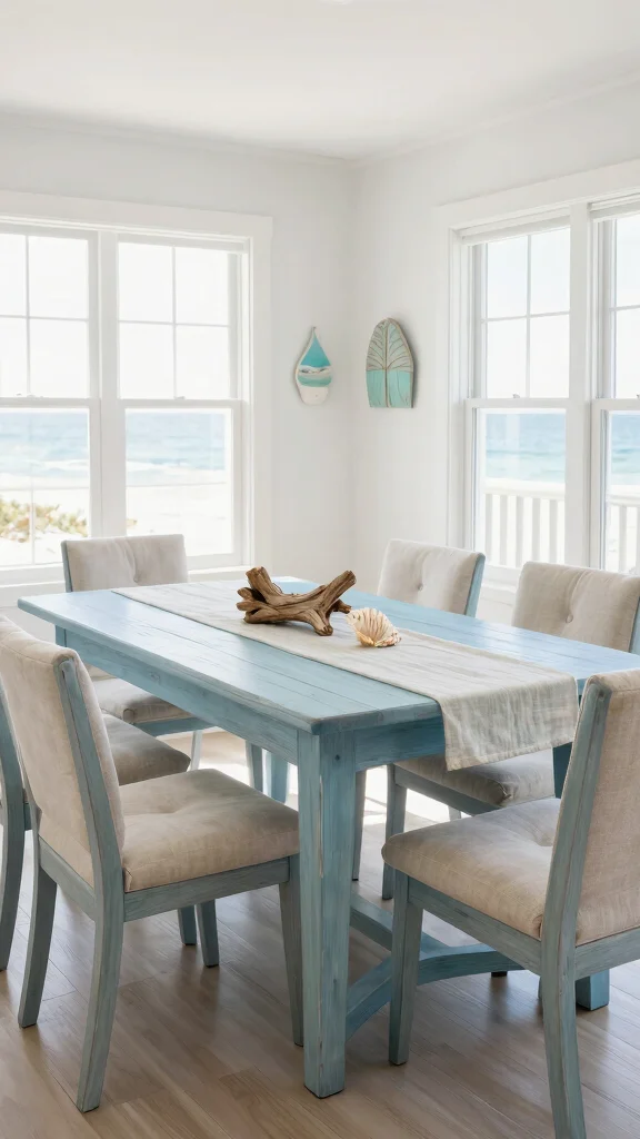 12 Dining Room Sets for 6 That Balance Space, Style, and Comfort - 3. Coastal Charm Dining Set 1