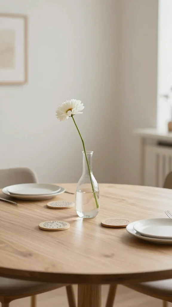 12 Dining Room Table Decor Ideas That Stay Simple and Stunning - 1. Fresh Flowers with a Twist 1