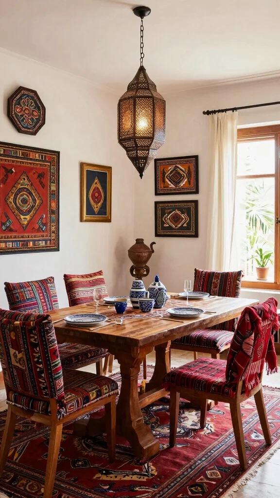 12 Dining Room Trends in 2026 Worth Designing Your Space Around - 12. Multi-Cultural Influences 1