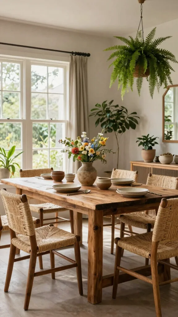 12 Dining Room Trends in 2026 Worth Designing Your Space Around - 6. Natural Elements 1