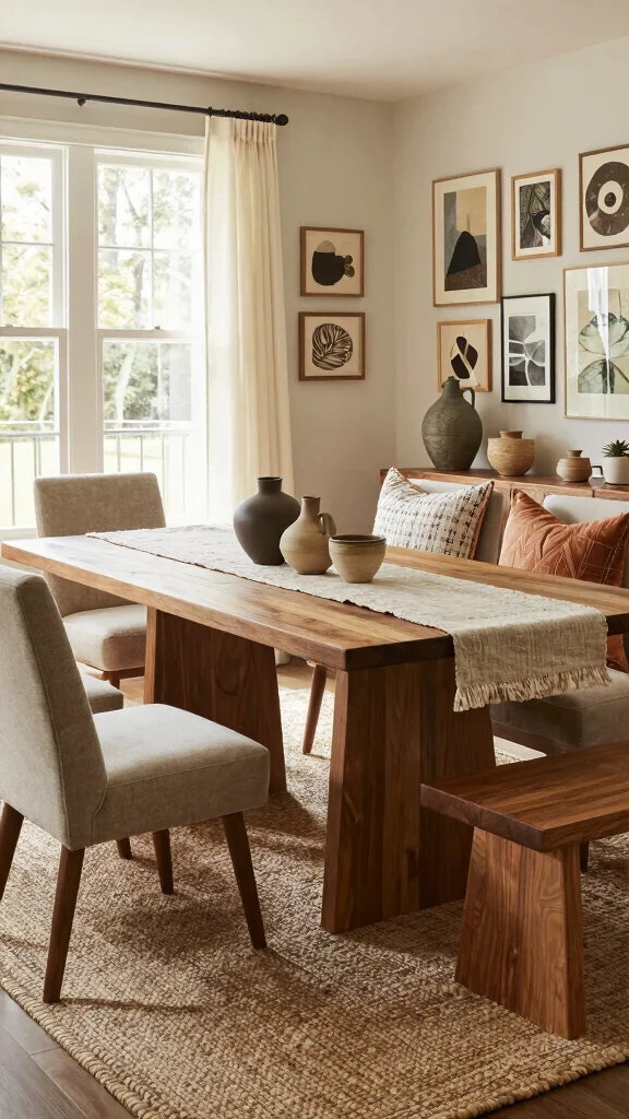 12 Dining Room Trends in 2026 Worth Designing Your Space Around - 7. Layered Textures 1