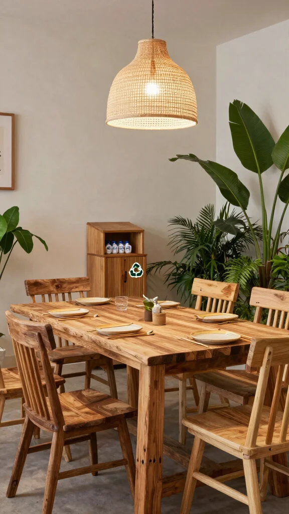 12 Dining Room Trends in 2026 Worth Designing Your Space Around - 8. Sustainable Practices 1
