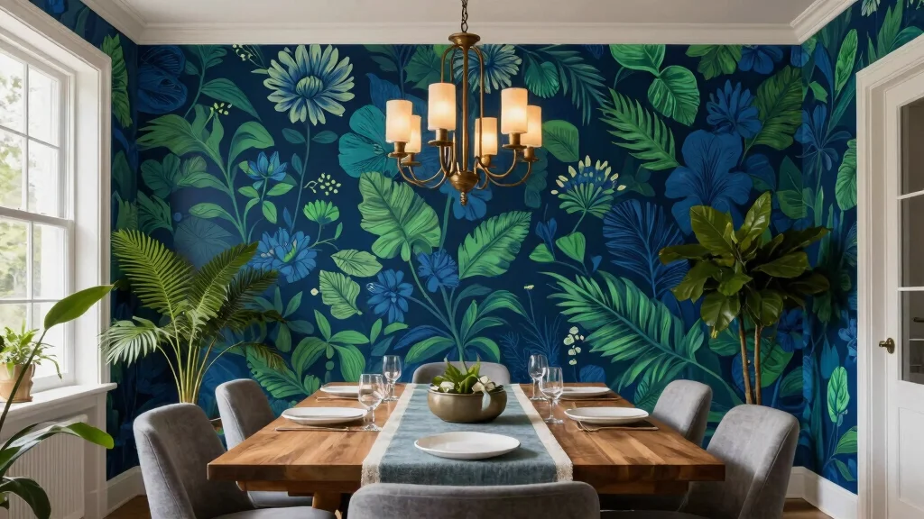12 Dining Room Wallpaper Ideas That Add Drama and Personality