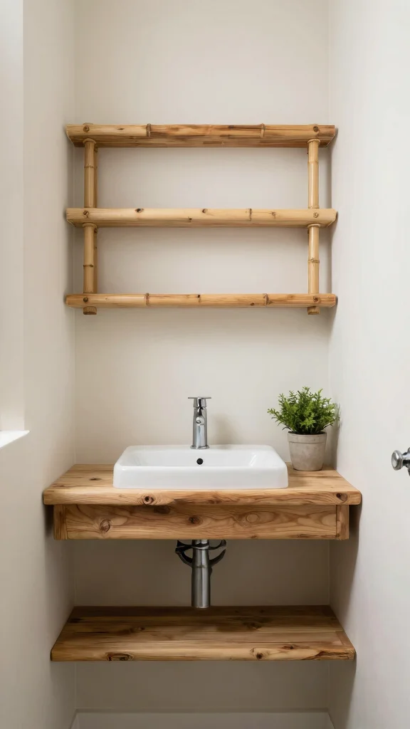 12 Half Bathroom Remodel Ideas That Make a Small Space Shine - 12. Eco-Friendly Materials 1