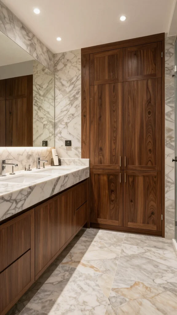 12 Master Bathroom Remodel Ideas That Feel Like a Luxury Hotel - 6. High-End Materials and Finishes 1