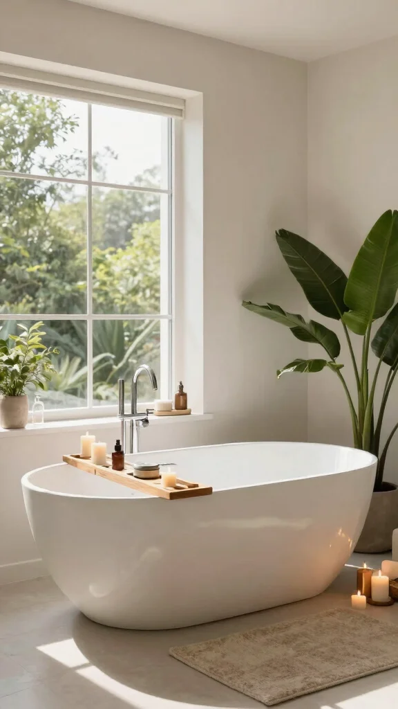 12 Modern Restroom Remodel Ideas for a Clean, Updated Look - 6. Luxurious Freestanding Bathtubs 1