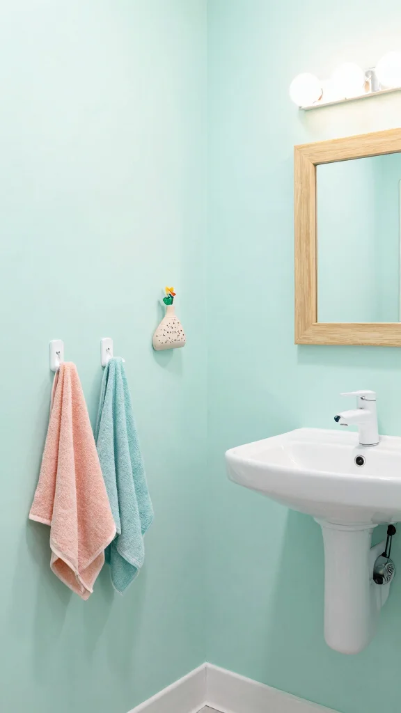 12 Restroom Paint Colors That Work for Every Size and Style - 10. Light Mint for Refreshing Vibes 1