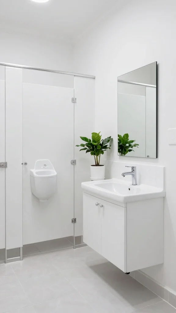 12 Restroom Paint Colors That Work for Every Size and Style - 5. Classic White for Timeless Elegance 1