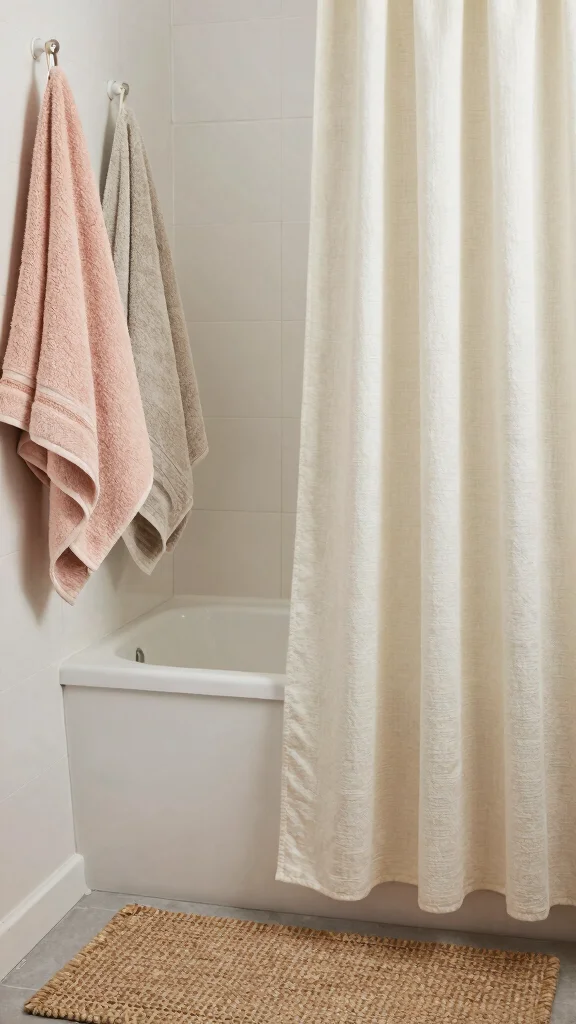 12 Restroom Renovation Ideas That Add Value and Everyday Comfort - 9. Stylish and Sustainable Textiles 1