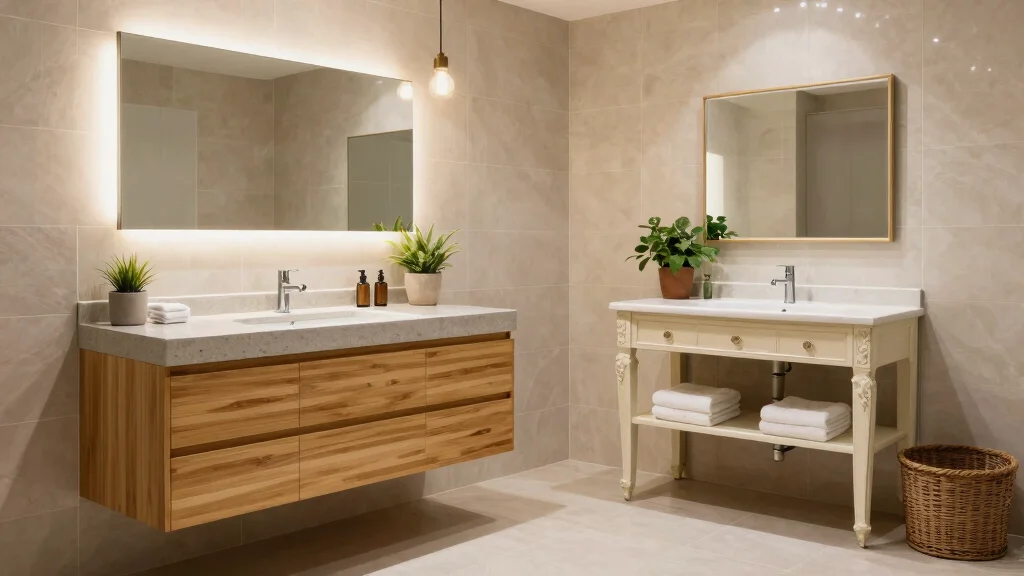 12 Restroom Vanity Design Ideas for Modern and Classic Styles