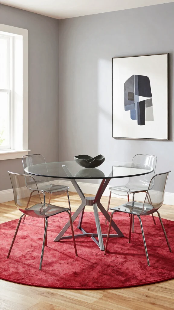 12 Round Dining Room Table Ideas for 8 That Feel Elegant - 3. Modern Minimalist Vibes 1