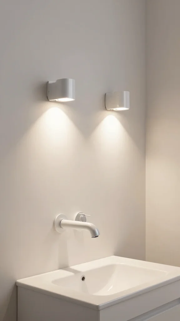 13 Bathroom Light Fixture Ideas for Bright, Flattering Style - 10. Wall-Mounted Fixtures for Space Optimization 1