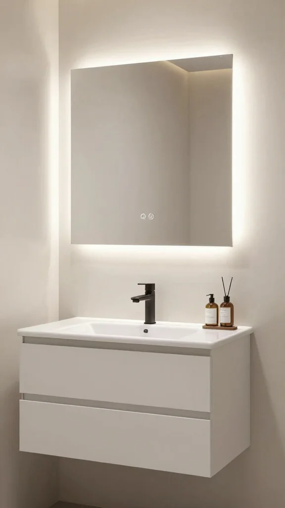 13 Bathroom Light Fixture Ideas for Bright, Flattering Style - 12. Dual-Purpose Fixtures for Functionality 1
