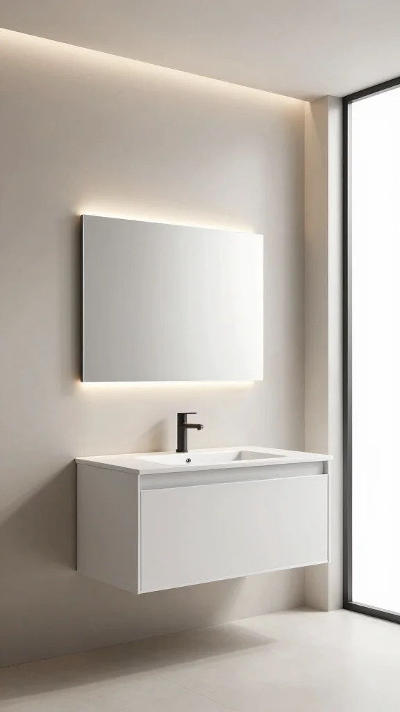 13 Bathroom Light Fixture Ideas for Bright, Flattering Style - 2. Minimalist LED Fixtures for a Modern Touch 1