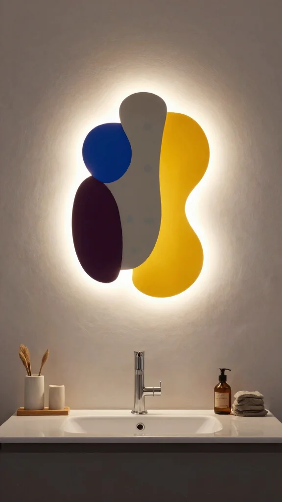 13 Bathroom Light Fixture Ideas for Bright, Flattering Style - 8. Artistic Sculptural Lights for a Creative Touch 1