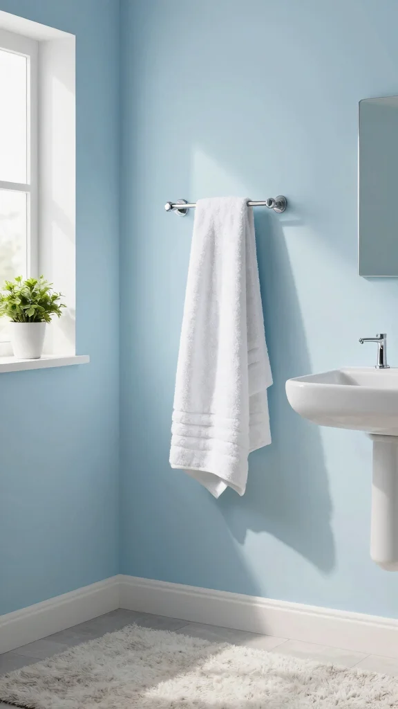 13 Bathroom Paint Colors That Make Any Size Room Feel Better - 1. Soft Blues for a Calm Retreat 1