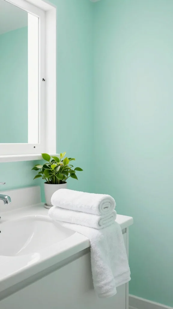 13 Bathroom Paint Colors That Make Any Size Room Feel Better - 13. Cool Mint for a Refreshing Retreat 1