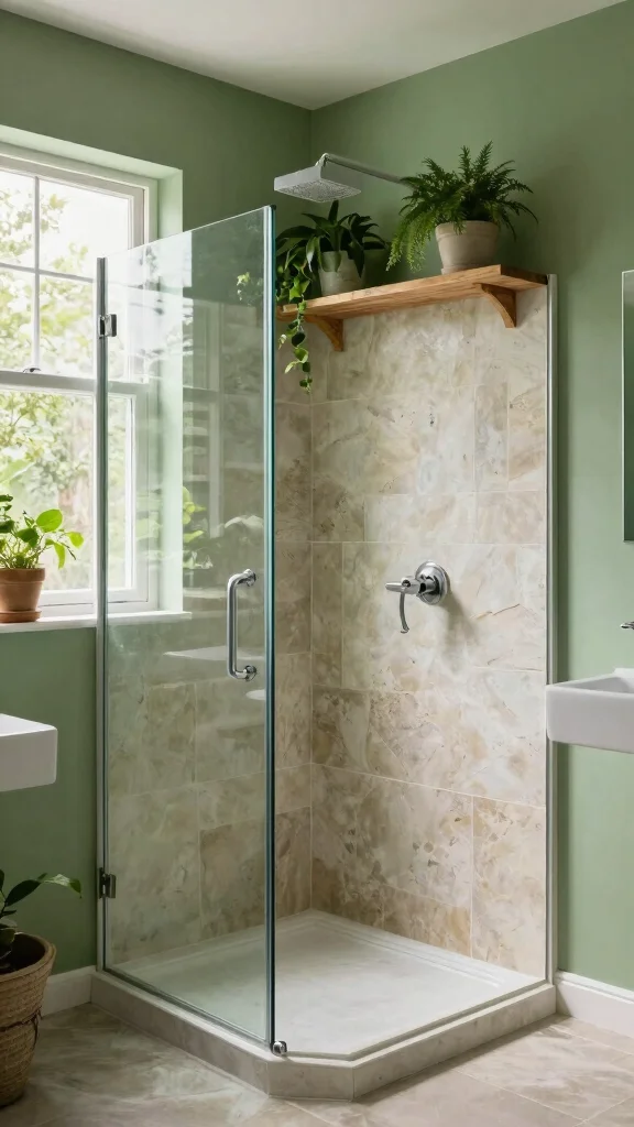 13 Bathroom Paint Colors That Make Any Size Room Feel Better - 3. Earthy Greens for a Nature-Inspired Vibe 1