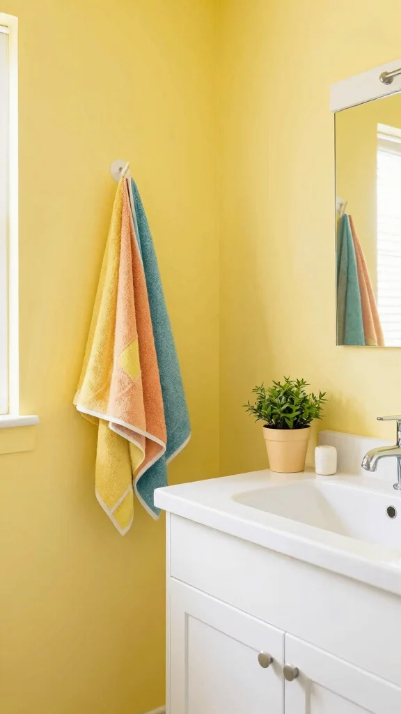 13 Bathroom Paint Colors That Make Any Size Room Feel Better - 8. Sunny Yellows for a Bright and Cheerful Vibe 1