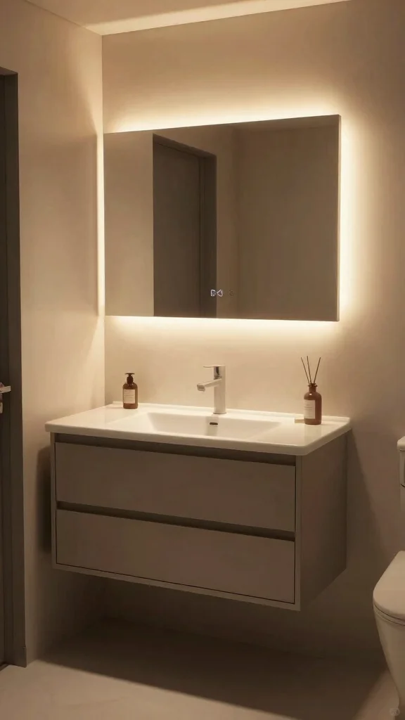 13 Bathroom Vanity Ideas for Storage, Style, and the Right Fit - 10. Integrated LED Lighting 1