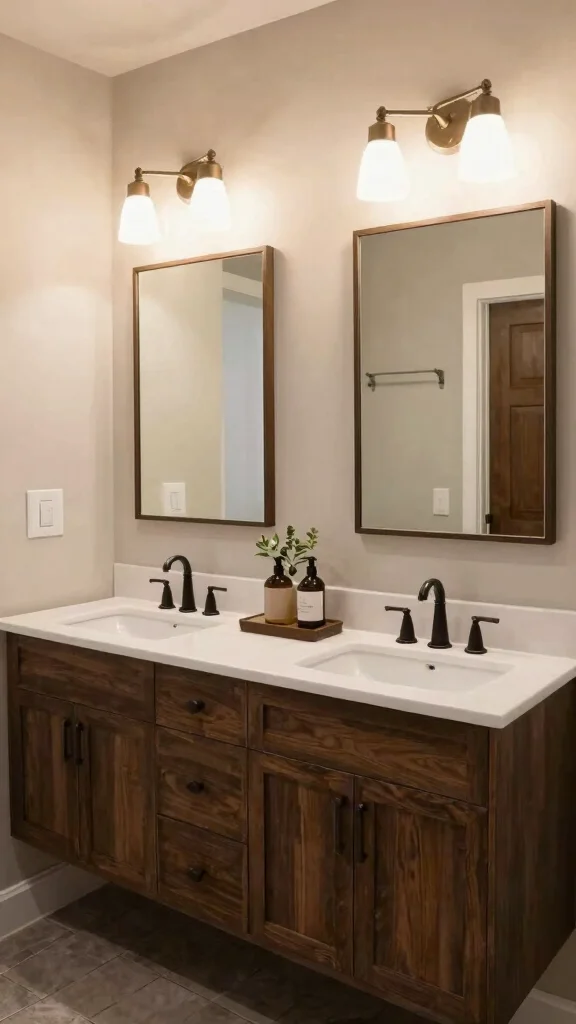 13 Bathroom Vanity Ideas for Storage, Style, and the Right Fit - 5. Double Vanity for Shared Spaces 1