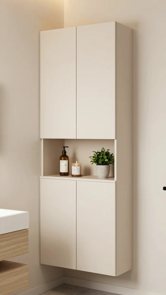 13 Bathroom Vanity Ideas for Storage, Style, and the Right Fit - 6. Bathroom Storage Solutions with Built-In Cabinets 1