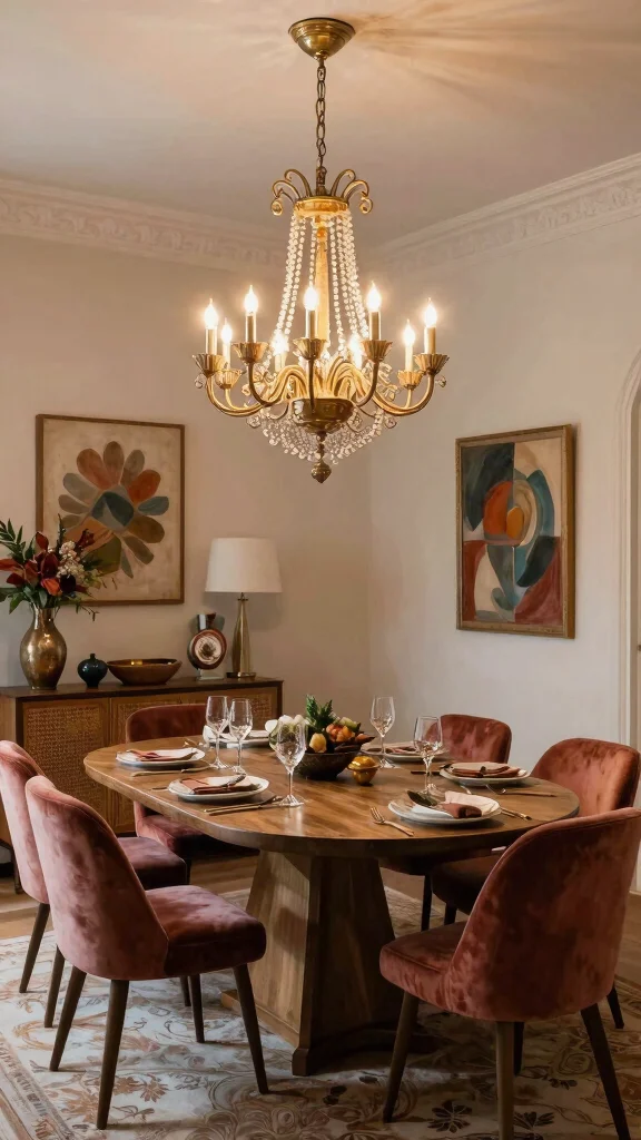 13 Dining Room Pendant Light Fixtures for a Warm, Layered Look - 13. Statement Chandeliers 1