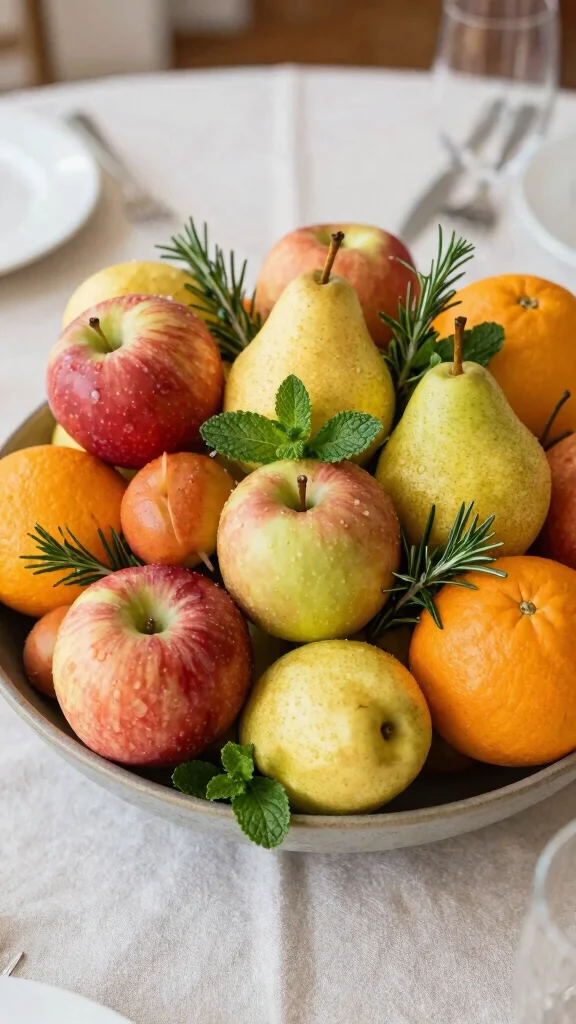 13 Dining Room Table Centerpiece Ideas for Every Season and Style - 10. Seasonal Fruit Arrangement 1