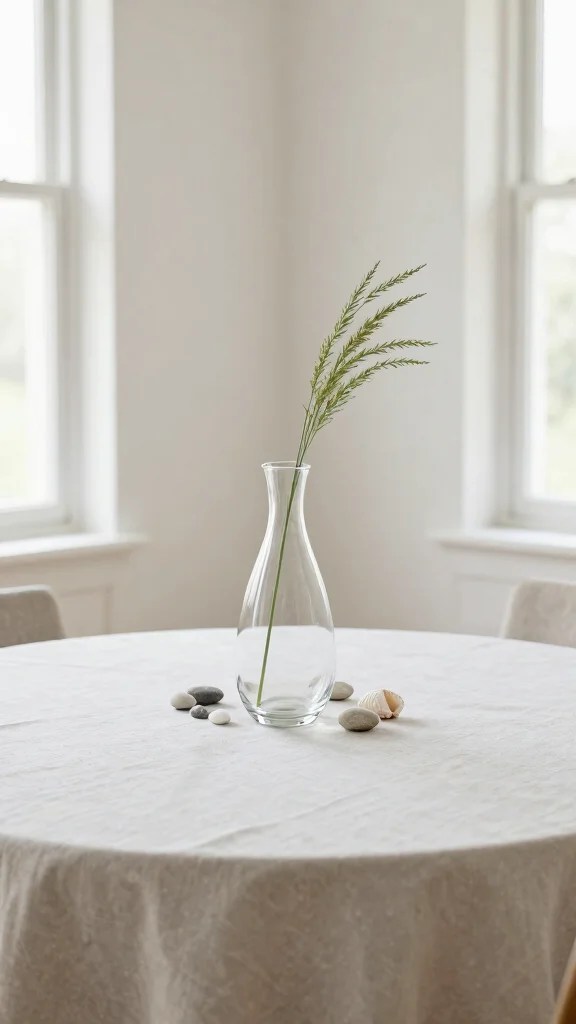 13 Dining Room Table Centerpiece Ideas for Every Season and Style - 4. Minimalist Chic for Summer 1