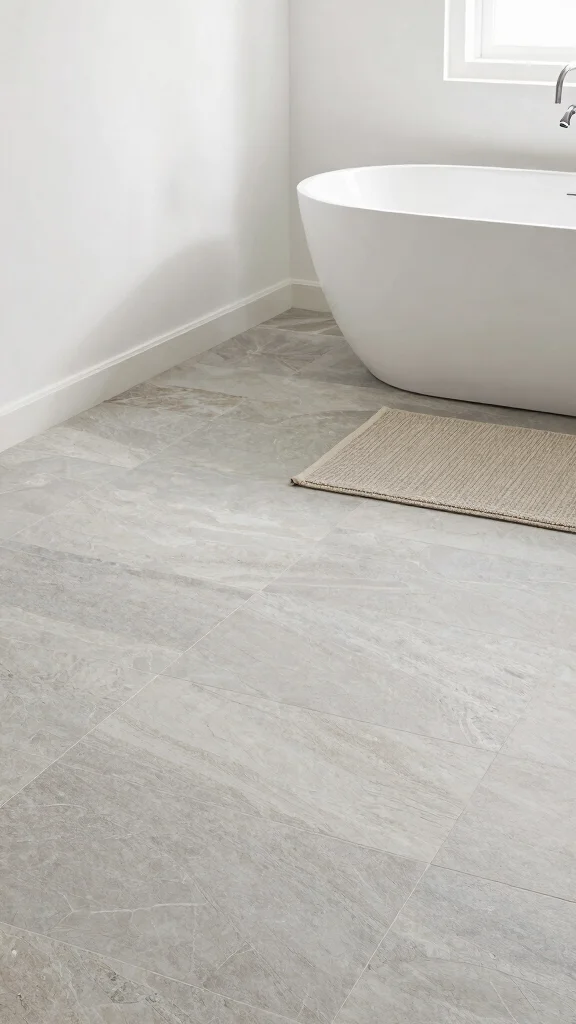 13 Restroom Floor Tile Ideas for Every Style and Budget - 4. Porcelain Tiles for Versatility 1
