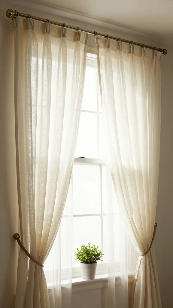 13 Restroom Remodel Ideas on a Budget That Look Expensive - 12. Stylish Window Treatments for Added Elegance 1