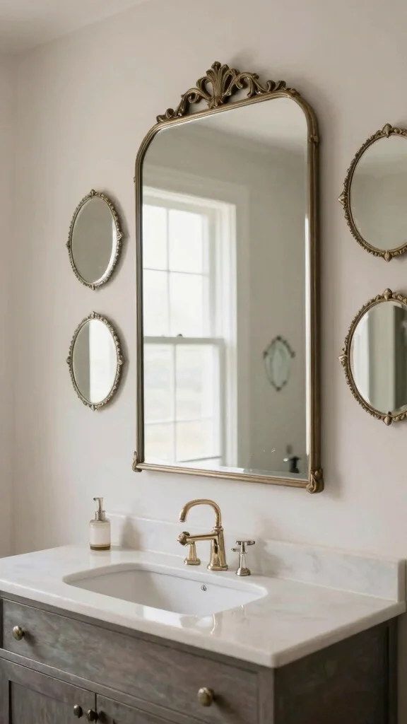 13 Restroom Remodel Ideas on a Budget That Look Expensive - 3. Creative Use of Mirrors 1