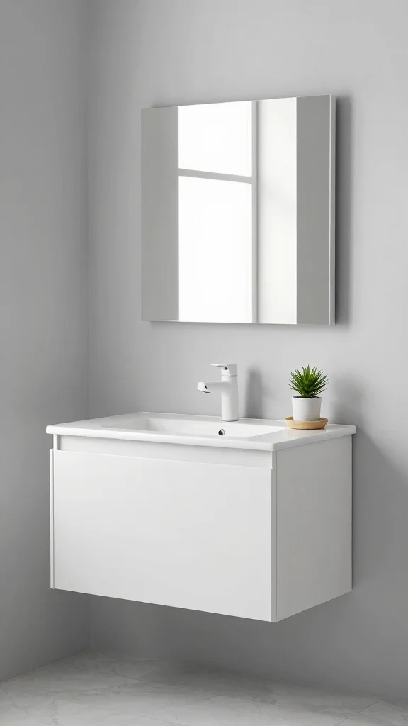 13 Restroom Vanity Ideas for Storage, Style, and the Right Fit - 6. Minimalist Designs for a Clean Look 1