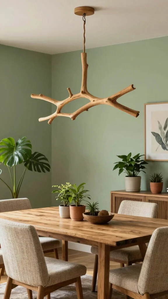 14 Dining Room Chandelier Ideas for Every Ceiling Height and Style - 11. Nature-Inspired Branch Chandelier for Organic Vibes 1