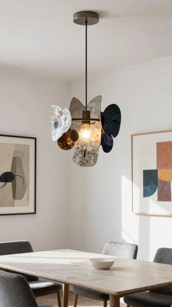 14 Dining Room Chandelier Ideas for Every Ceiling Height and Style - 14. Statement Sculpture Chandelier for Artistic Flair 1