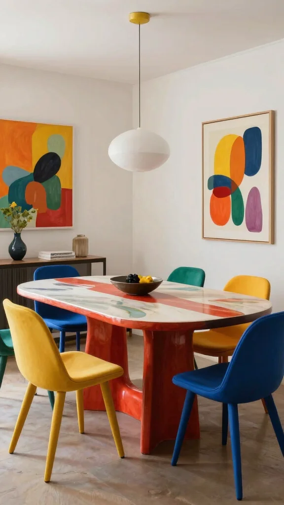 14 Dining Room Collections That Make Decorating Effortless - 13. Artistic Statement Dining Sets 1