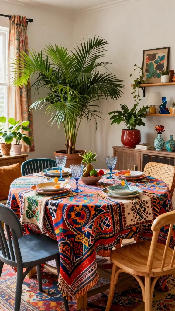 14 Dining Room Collections That Make Decorating Effortless - 7. Bohemian-Style Dining Sets 1