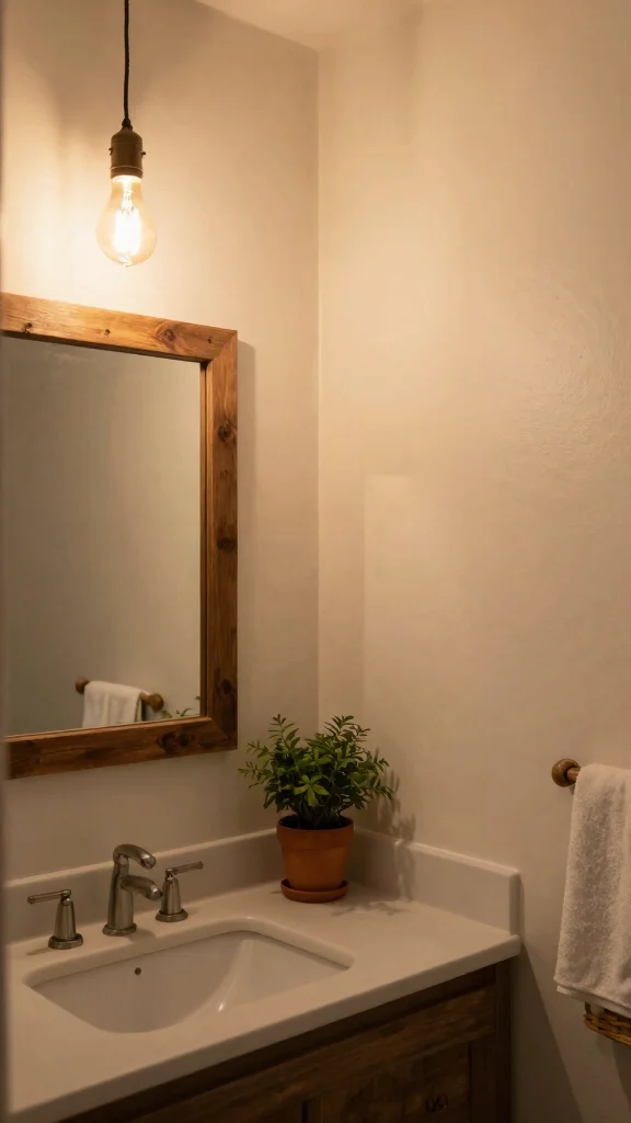 14 Restroom Lighting Ideas for a Warm and Flattering Glow - 2. Vintage Edison Bulbs for Character 1