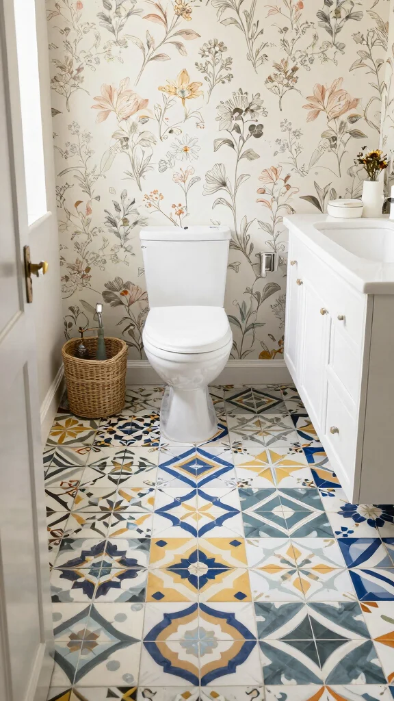 15 Bathroom Remodel Ideas to Refresh Any Size Bathroom - 13. Play with Patterns 1