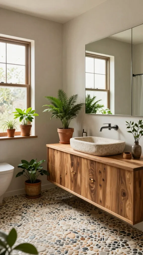 15 Bathroom Remodel Ideas to Refresh Any Size Bathroom - 6. Incorporate Natural Elements 1