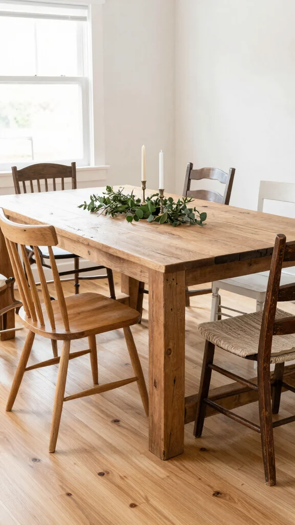 15 Dining Room Chair Ideas to Mix, Match, or Coordinate - 1. The Classic Wooden Mix 1