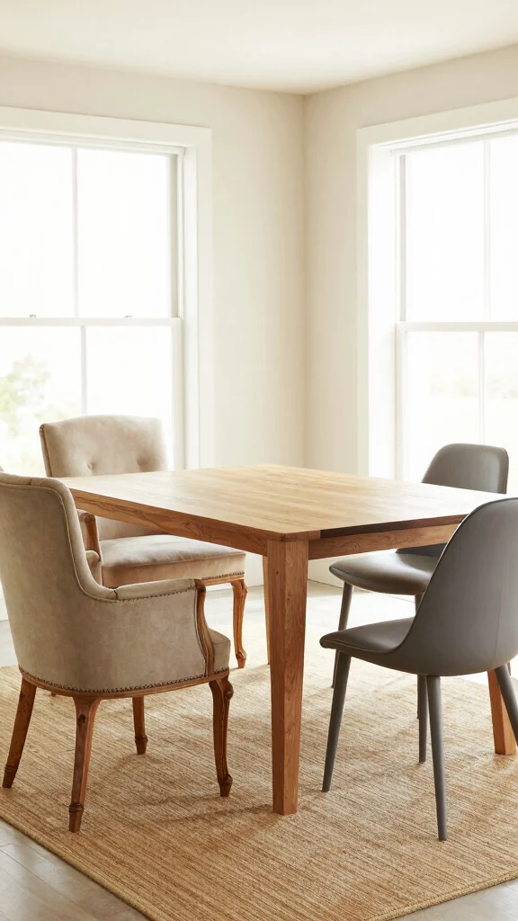 15 Dining Room Chair Ideas to Mix, Match, or Coordinate - 11. Layered Styles 1