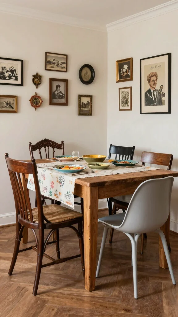 15 Dining Room Chair Ideas to Mix, Match, or Coordinate - 13. Eclectic Collections 1