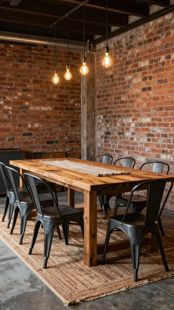 15 Dining Room Chair Ideas to Mix, Match, or Coordinate - 4. Industrial Meets Cozy 1