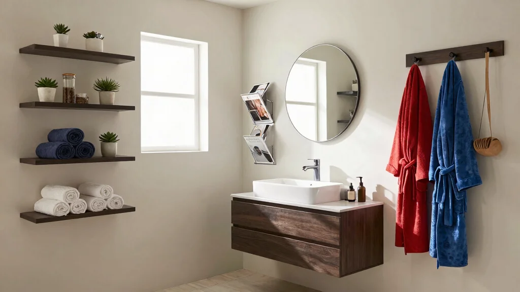18 Bathroom Wall Accessories Ideas to Save Space Stylishly - thenailhairdiary.com