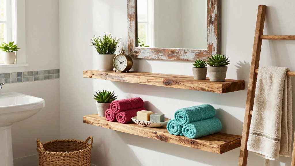 19 Floating Shelves Bathroom Decor Ideas You'll Love - tennisservetypes.com